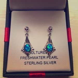Cultured Pearl Sterling Silver Earrings